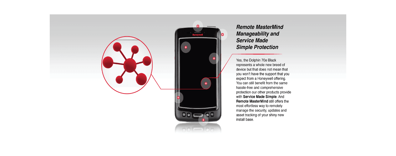 HONEYWELL TERMINALE MOBILE COMPUTER PISTOLE DI CODICI A BARRE 